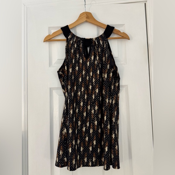 New Directions Black and Brown Top - Picture 1 of 4